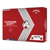 Callaway Golf 2022 Chrome Soft Golf Balls, White/Red Truvis