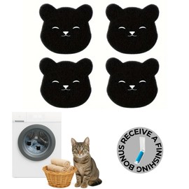 Pet Hair Remover Sponge for Laundry – 4-Pack Reusable Sponges + Free Portable Hair Remover Roller – Dog & Cat Fur Catcher for Washer, Dryer & Clothes