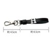 HERBE Sparkling Initial Leather Key Chain, Choose Your Initials, Made