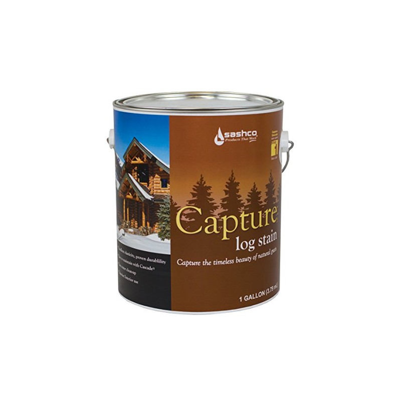 Sashco Capture Capture Log Stain, 1 Gallon Pail, Red Cedar