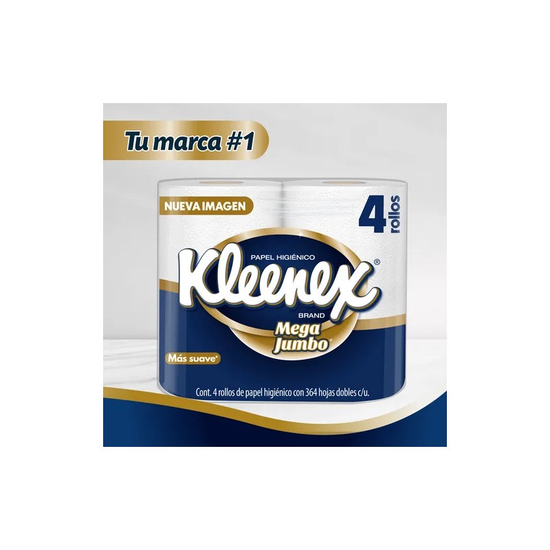 Kleenex Brand Mega Jumbo - Pack - 4 - 1