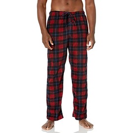 Beverly Hills Polo Club mens Beverly Hills Polo Polar Fleece Loungewear Pants, Red/Navy, Medium US
