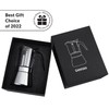 Geesta Premium Crystal Glass-Top Stovetop Espresso Moka Pot - 4/6/