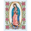 Tobin Caliente Our Lady of Guadalupe Counted Cross Stitch Kit White 17" x 13"