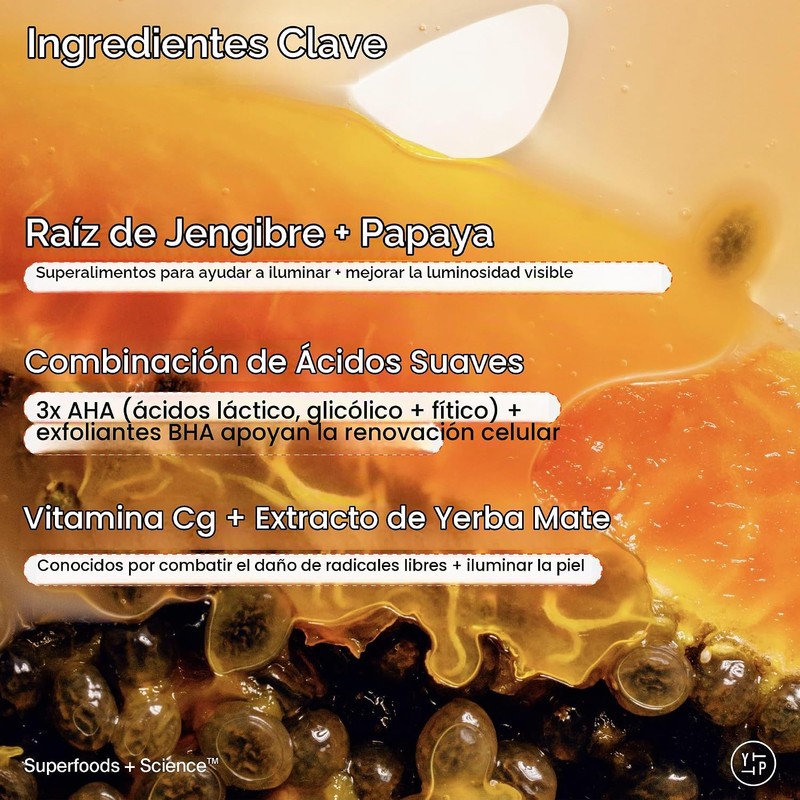 Limpiador Facial Exfoliante Superfruit 145 ml para Iluminar y Suavizar