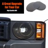 Smoked Headlight Lamp Cover Compatible with Toyota Land Cruiser 250