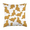 Dino Chicken Nugget Pattern Throw Pillow, 18x18, Multicolor