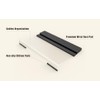 Kovesayi Acrylic Keyboard Stand with Ergonomic PU Leather Wrist Rest