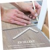 OHPHCALL 2pcs Sturdy Metal Ruler 45/90 Degree Angle Layout Tool