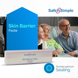 Safe n' Simple Stoma Skin Barrier Paste - 2 oz - Protective Ostomy Supplies - Stoma Adhesive Skin Protectant Paste - Ostomy Skin Barrier, Classic Formula Pectin Based