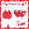 Kigeli 30 Pairs Valentine Leather Earrings for Women Wedding Lightweight