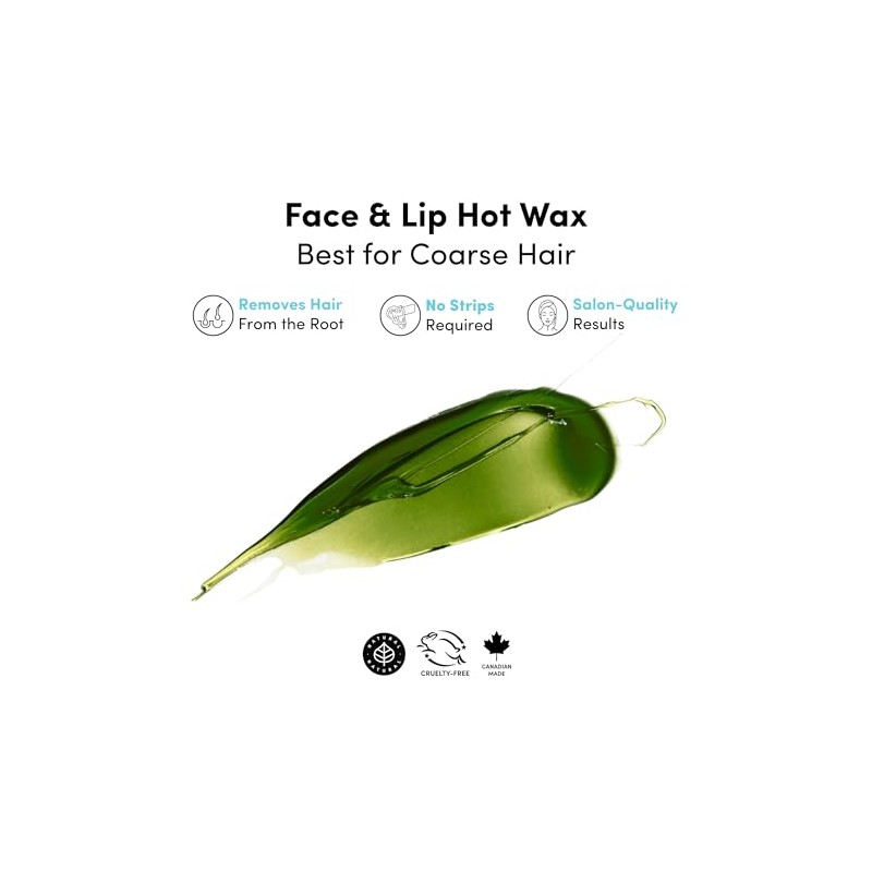 Parissa Natural Face & Lip Hard Wax Kit for Smooth