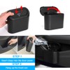Mini Car Trash Can with Lid,Push-on Design Car Garbage Can,
