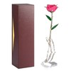 Long Stem Dipped 24k Gold Rose in Gift Box with