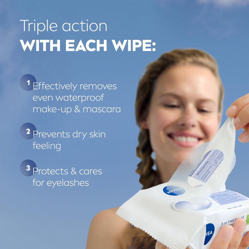 NIVEA NIVEA 3in1 Refreshing Cleansing Wipes Normal Skin and Combination