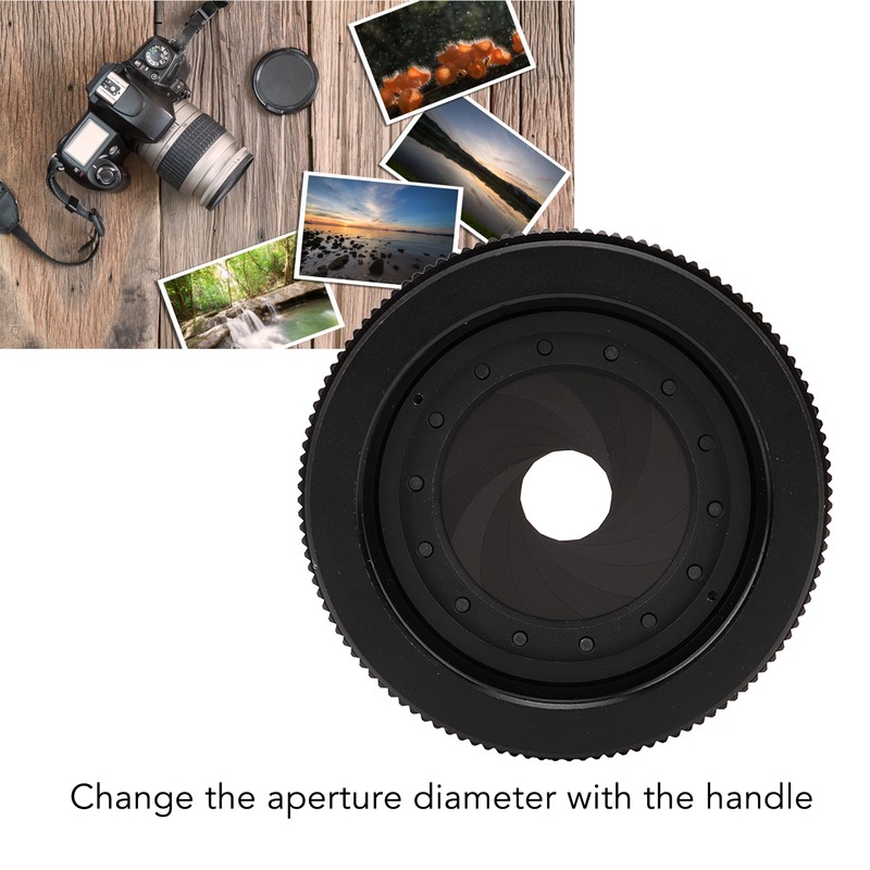Microscope Aperture Manual Adjustable 1.5‑26mm M42 Lens Optical Diaphragm for