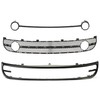 HECASA Lower Bumper Grille W/Fog Light Bezel Compatible with 2001-2005