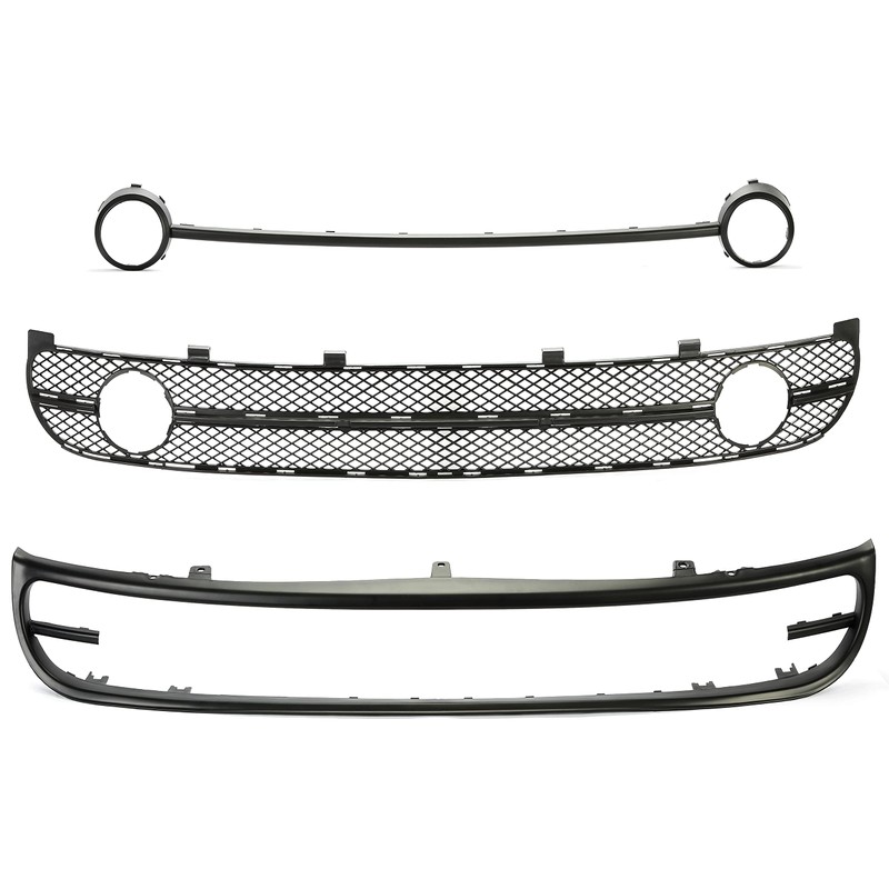 HECASA Lower Bumper Grille W/Fog Light Bezel Compatible with 2001-2005