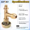 DIY Propane Gas Control Valve, 3/8" Male Flare Thread, M10X1