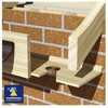 10 x Brown Plastic 70mm Round Soffit Air Vents/Upvc Push