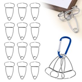 Miter Clamps 12 piece with Carabiner Clip for Wood Trims, Crown Molding, Picture Frames and Woodworking