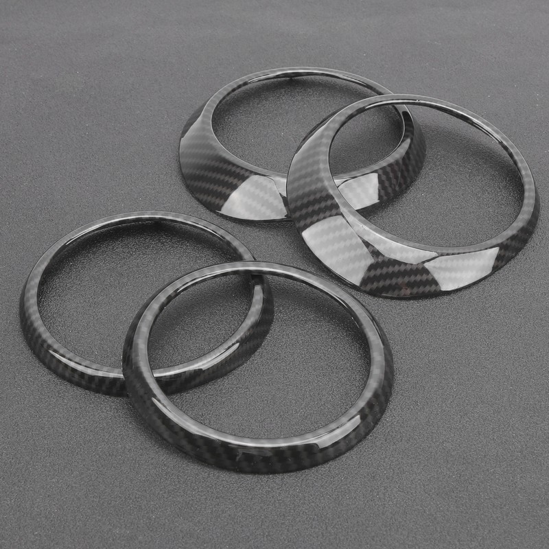 Central Control Air Outlet Trim Rings Carbon Fiber Style Decoration