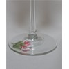Hand Painted Wine Glasses - Coral Roses (Set of 2)