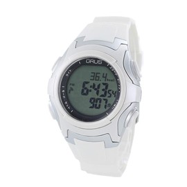 GRUS Walking Watch, Radio Wave, Steps, Stride Stride Measure, Unisex, Lightweight, Men's, Women's, Wristwatch, Genuine Domestic Product (GRS005-02/White)