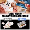 COMNICO Set of 4 Playing Cards Box Transparent Plastic Card