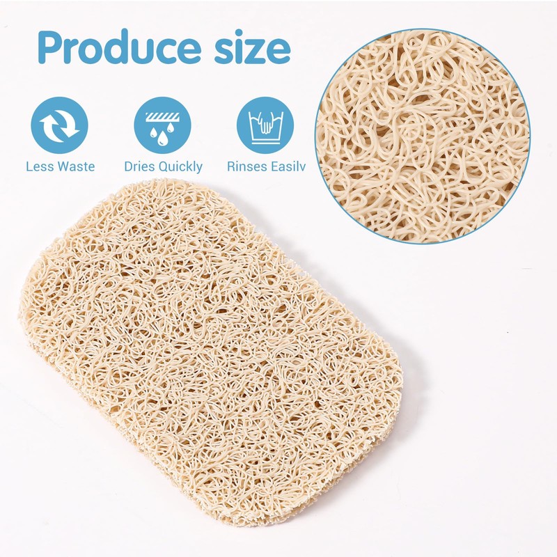 Pack of 6 Soap Dish with Drain, Soap Holder Shower