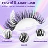 B&Q Lash Clusters Fluffy Wispy Voluminous - 144 PCS Feath5D