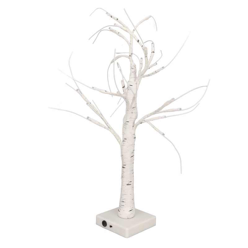 Lighted Birch Tree Adjustable Branches Stable Bottom Birch Tree with
