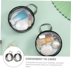 Outanaya 2pcs Cosmetic Bags for Travel Large Capacity Makeup Organizers Durable PVC Storage Pouches for Cosmetics Toiletries and Daily Essentials