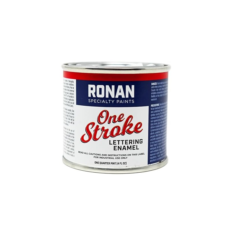 RONAN. Specialty Paints One Stroke Lettering Enamel Ivory 4 Oz.