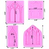 ZiXiang Gothic Window Door Silicone Molds Castle Door Fondant Mold
