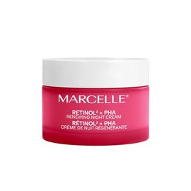 MARCELLE Marcelle Retinol2 + PHA Renewing Night Cream, Refining, Brightening & Plumping, Cruelty-Free, Hypoallergenic, Paraben-Free, Fragrance-Free, Non-Comedogenic, 50 mL