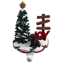 DogLoverStore Labradoodle Stocking Holder Hanger Chocolate