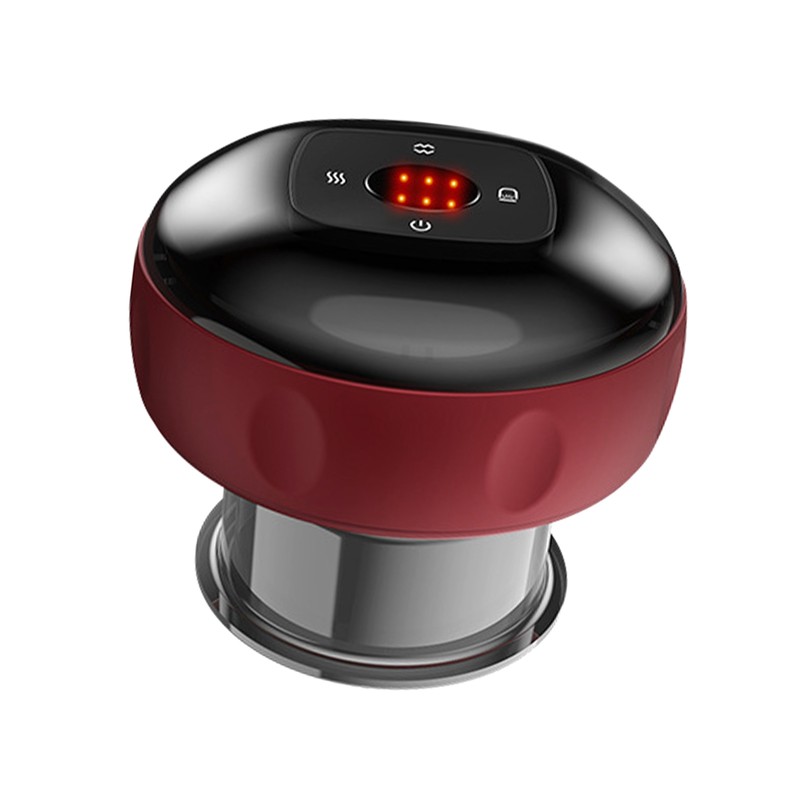 Electric Vacuum Cupping Massager Hot Compress 6 Gears Suction Flameless
