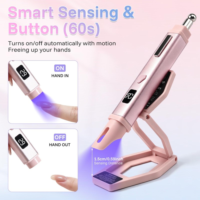 TADOPRO Handheld U V Light for Gel Nails with Cat