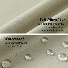 Felisa Dusty Sage Fabric Shower Curtain Liner with 6 Magnets,72 x 72 inch Hotel Quality & Soft Cloth Shower Curtain,Washable Shower Curtain for Bathroom