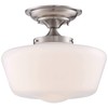 Regency Hill Floating Rustic Farmhouse Ceiling Light Semi Flush-Mount Fixture