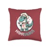 Mama Saurus Dinosaur Love Hearts Chef Hat Cute Family Throw