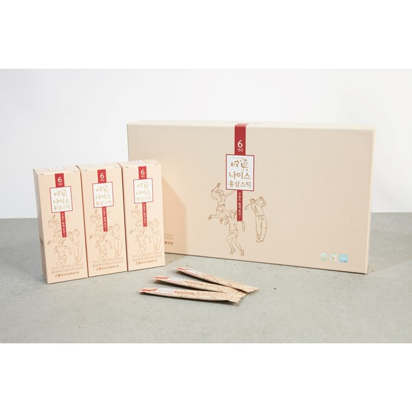Geumsan Ginseng Cooperative [Real Jin] Nice Red Ginseng Stick 1 box 60 packs / 금산인삼협동조합 [리얼진] 나이스 홍삼스틱 1박스 60포