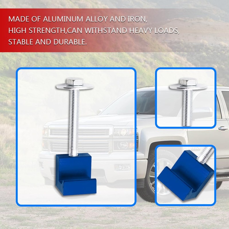 4PCS Truck Tool Box Mounting Kit, J Hook Truck Crossover