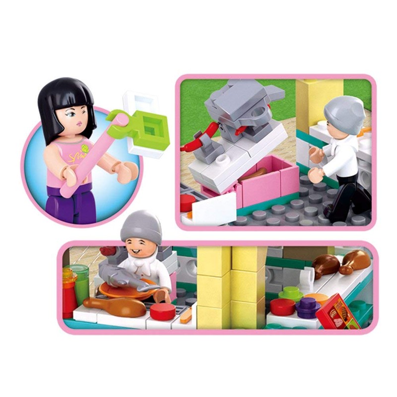 Sluban M38-B0605 Beach Restaurant, Multi-Colors