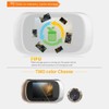 Toolzia 2.8 Inch Video Doorbell Peephole Camera with 90-Degree Wide