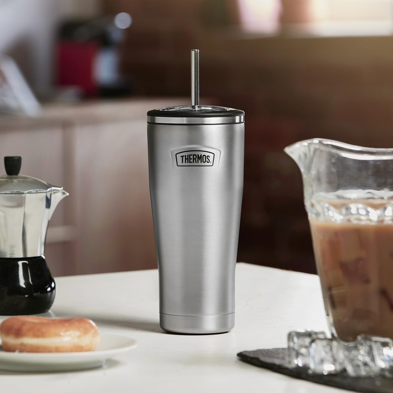 Thermos - Stainless Steel Icon Straw Cup (710ml) BPA Free