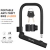 WEST BIKING Bike Lock U-Lock Heavy Duty Bicycle Motorcycle Anti-Theft