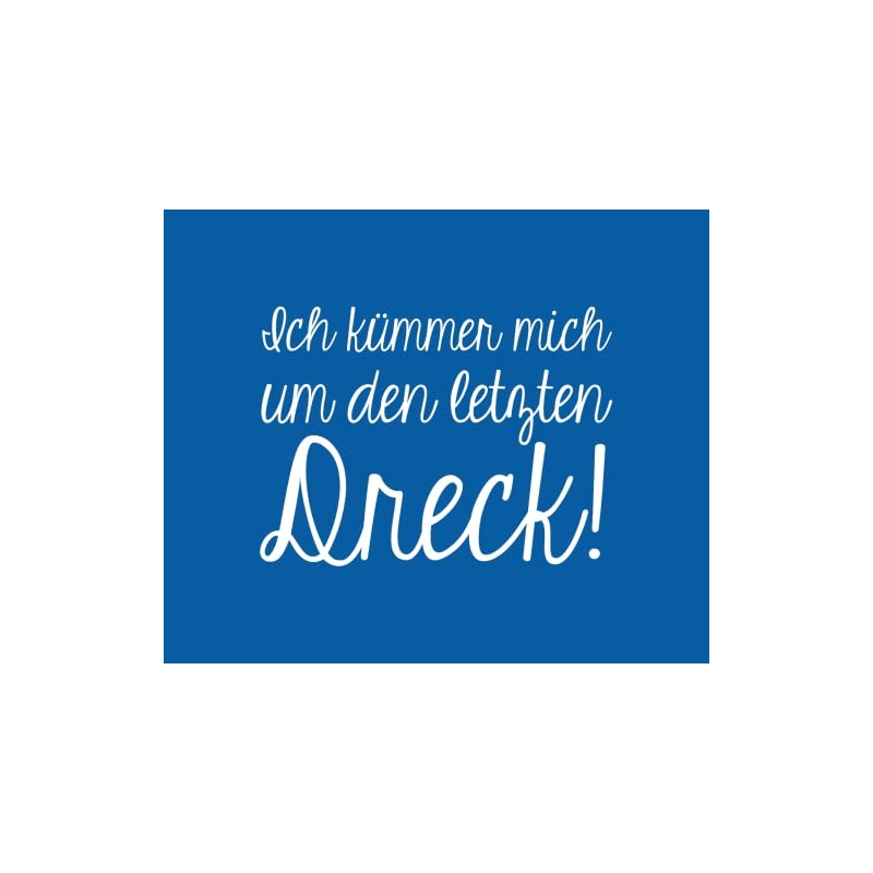 Farbwuselei Glasses Cleaning Cloth with German Text "Ich kümmmmer Mich