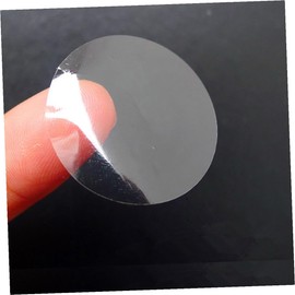 Hemobllo 500 Etiquetas Transparentes Redondas de BOPP Autoadhesivas Pegatinas Circulares de Sellado para Embalaje Sobres Regalos y Bolsas de Dulces Suministros de Decoracion para Caja y Tarjeta